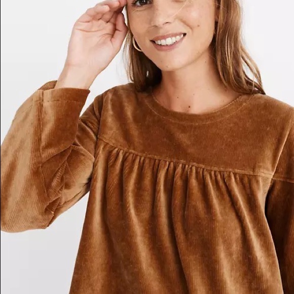 Madewell Tops - Madewell Texture & Thread Corduroy Swing Top L